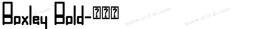 Boxley Bold字体转换